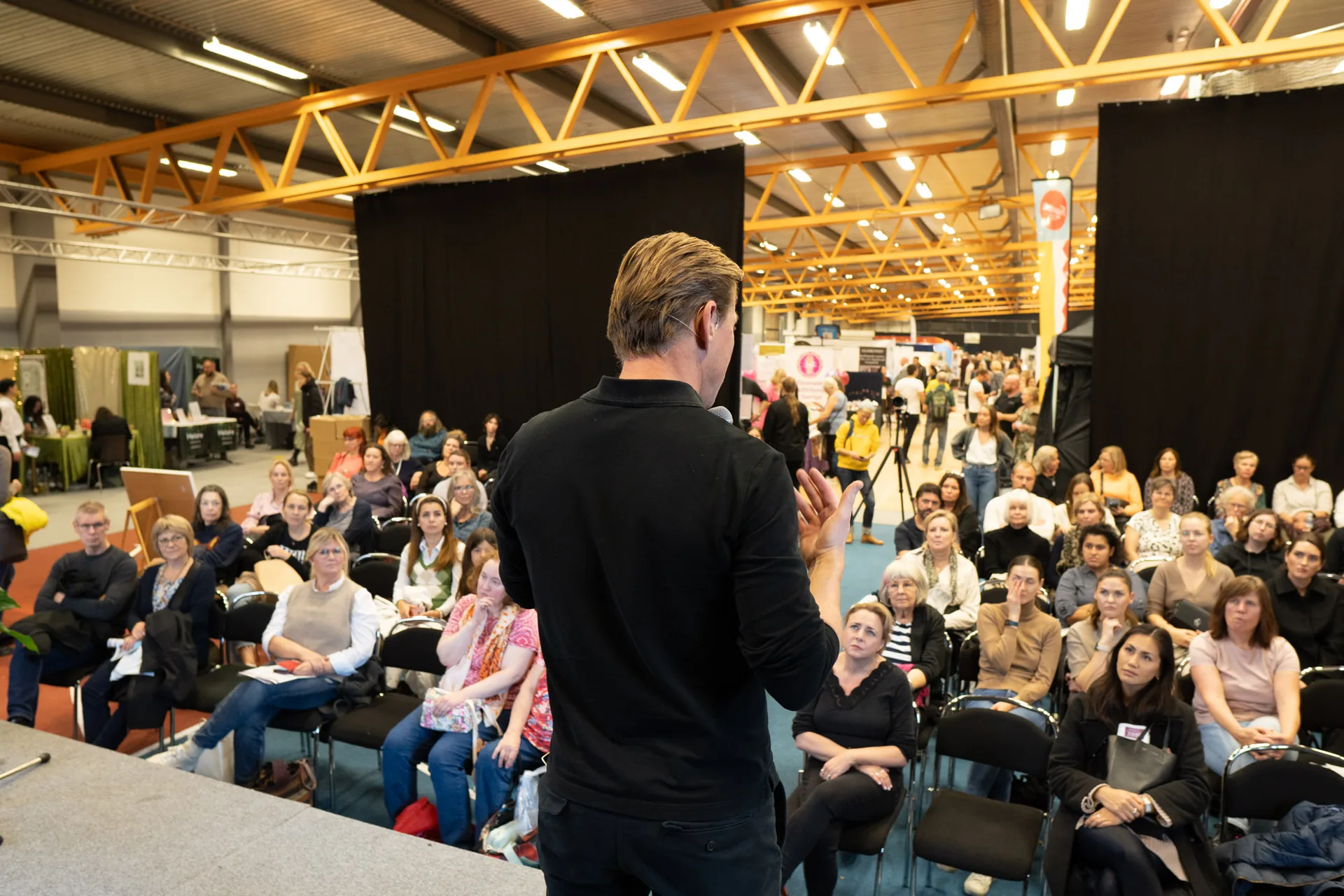 Maurice Jenkens, keynote speaker, addressing a conference audience.